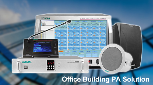 Penyelesaian PA rangkaian untuk bangunan pejabat