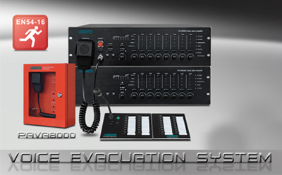 PAVA8000 sistem penggera suara bersepadu PA