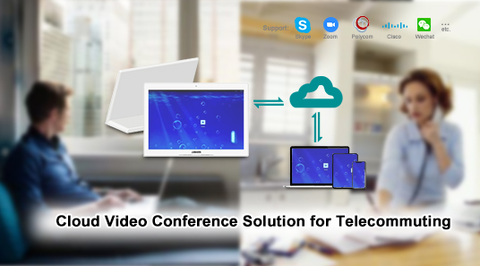 Penyelesaian persidangan Video awan untuk Telecommuting