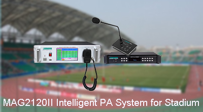 Sistem PA pintar MAG2120II untuk Stadium