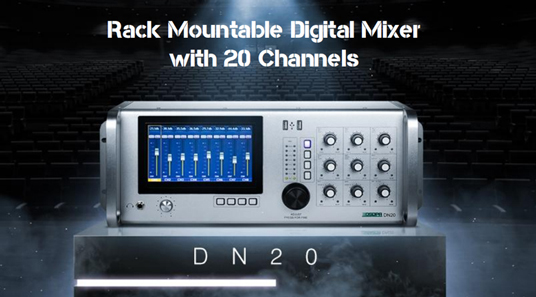 Rak pengadun Digital Mountable dengan 20 saluran DN20