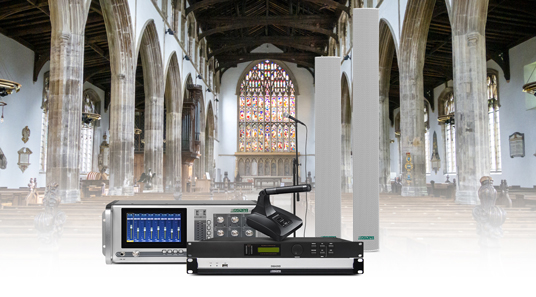 Penyelesaian sistem bunyi profesional untuk gereja
