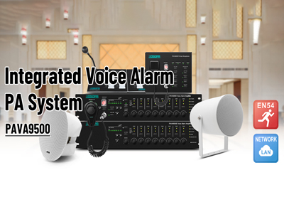 Sistem PA penggera suara bersepadu PAVA9500