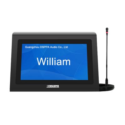 D7022MIC LCD nama meja elektronik dua sisi Tablet dengan mikrofon