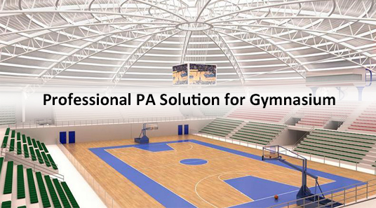 Penyelesaian PA Audio profesional untuk gimnasium