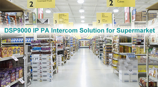 Penyelesaian interkom PA rangkaian IP DSP9000 untuk pasar raya