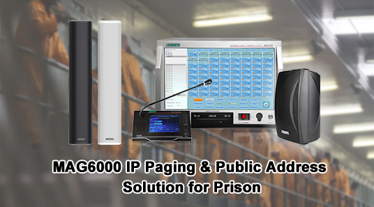 MAG6000 IP Paging & penyelesaian alamat awam untuk penjara