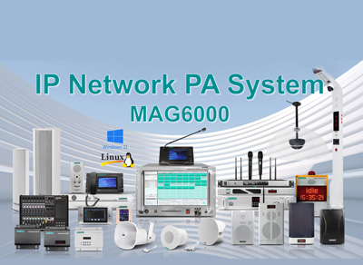 Sistem PA rangkaian IP MAG6000