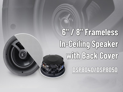 6 '' / 8'' Frameless ln-Ceiling Speaker dengan penutup belakang DSP8040 DSP8050