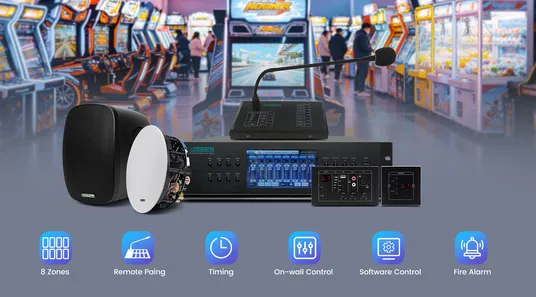 Arcade Sound System Solution | 8x8 Audio Matrix System for Entertainment Centers - 翻译中...